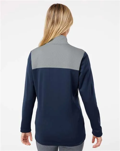 Adidas Women's Textured Mixed Media Full-Zip Jacket A529