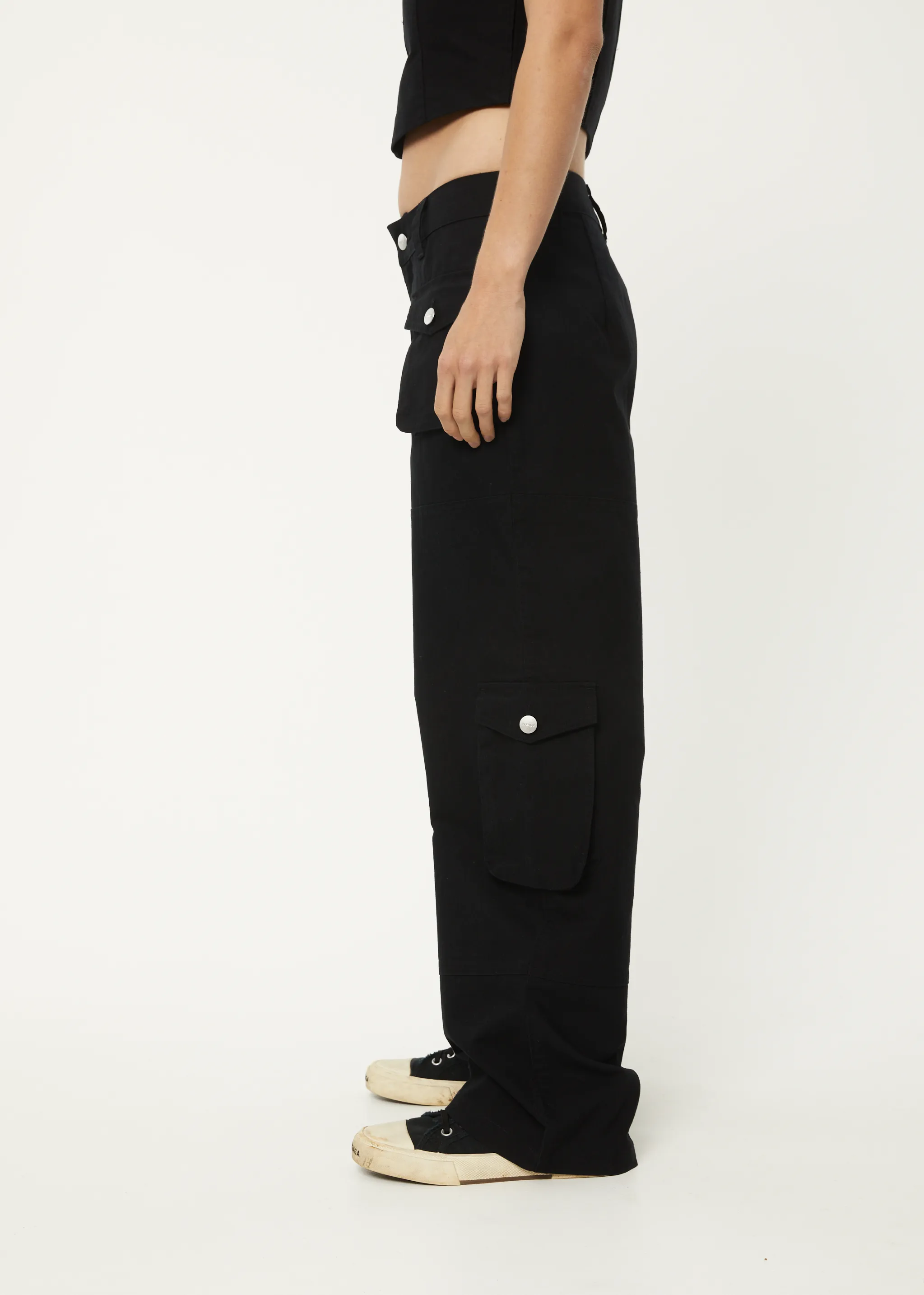 AFENDS Womens Linger - Cargo Pants - Black