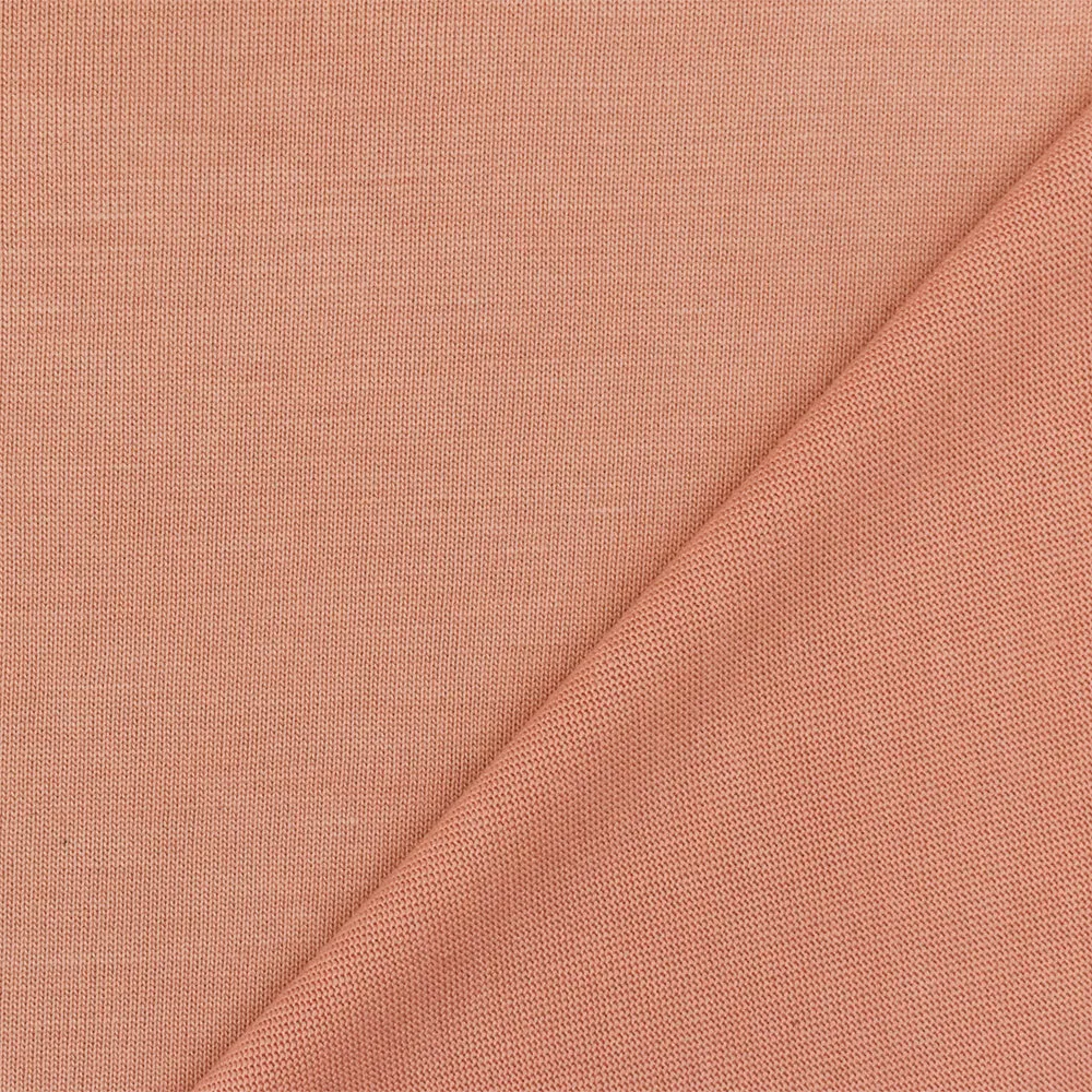 Almond Pink Solid Stretch Jersey Knit Fabric