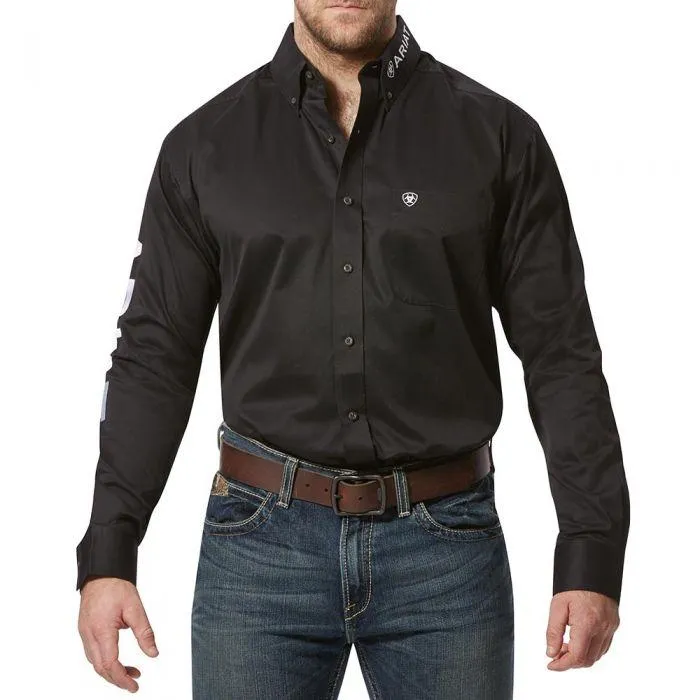 Ariat Black Team Logo Classic Fit Men's Shirt