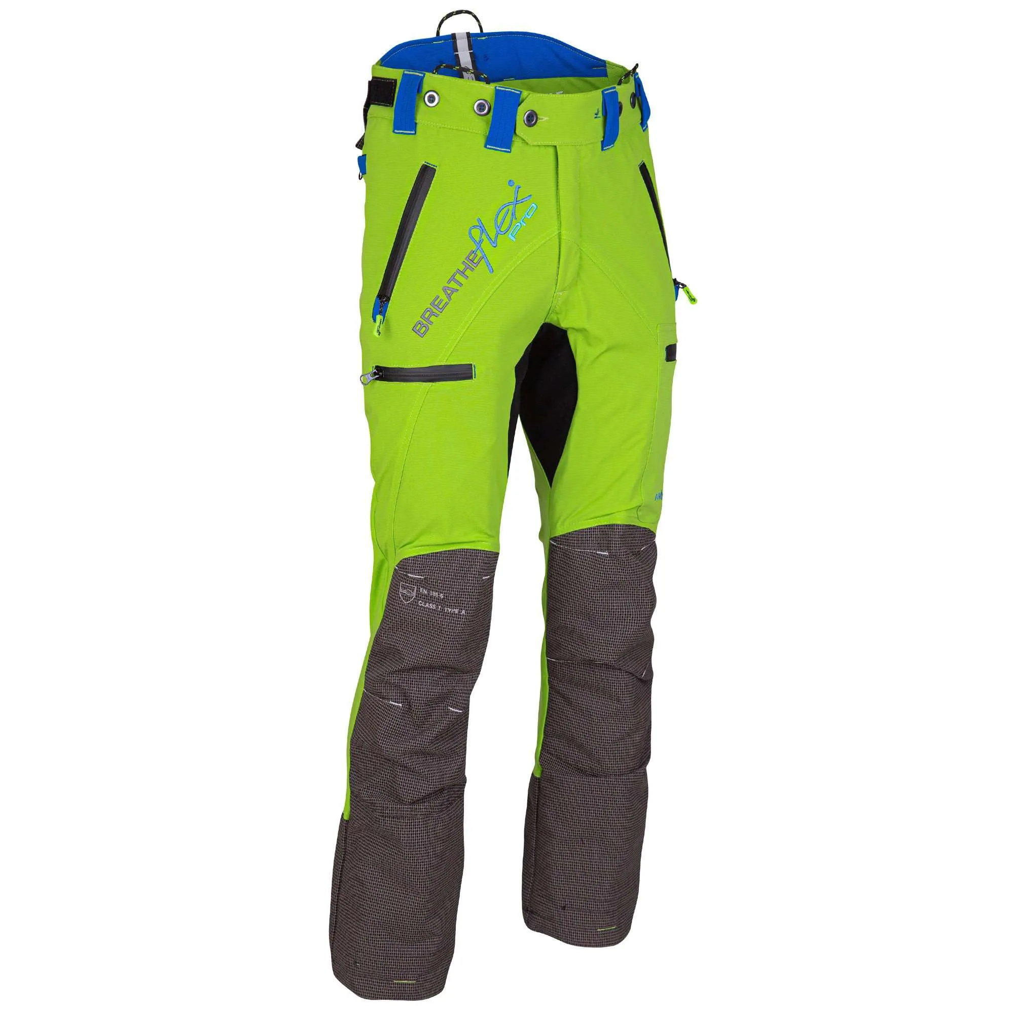 AT4060 Breatheflex Pro Chainsaw Trousers Design A Class 1 - Lime