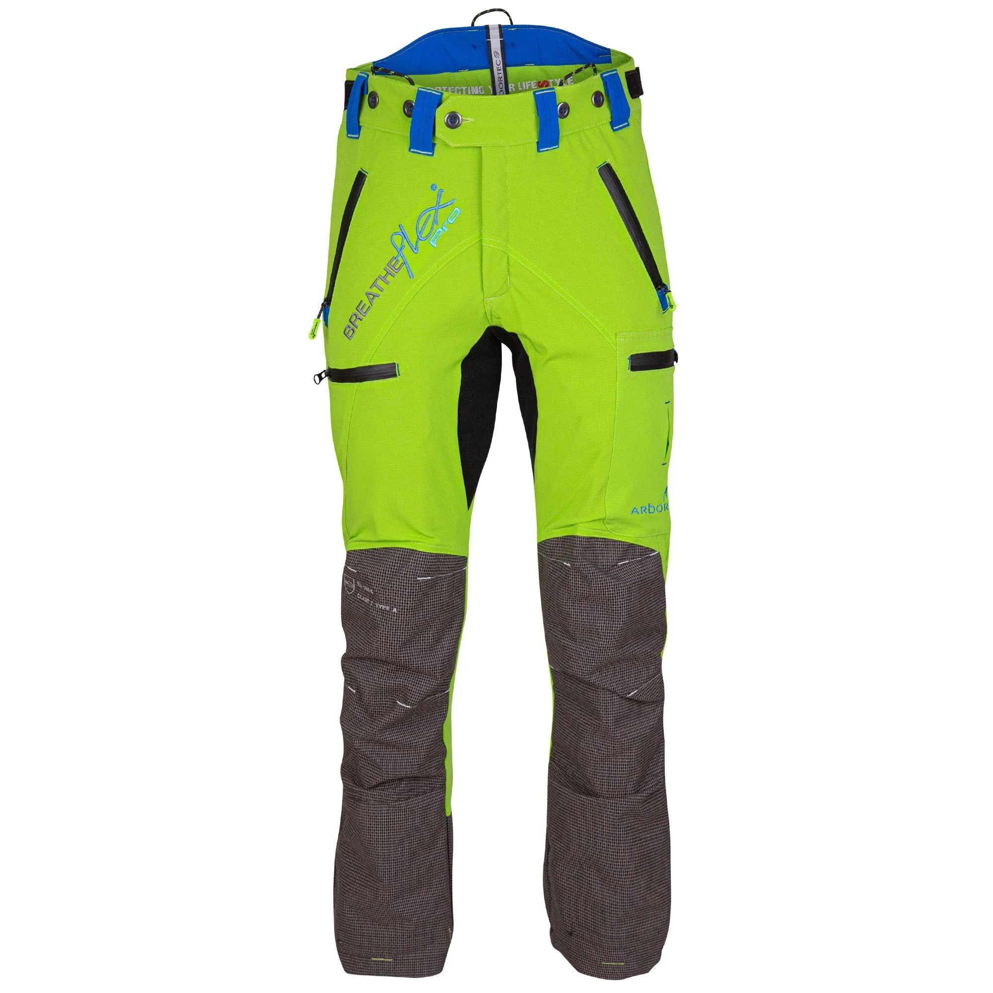 AT4060 Breatheflex Pro Chainsaw Trousers Design A Class 1 - Lime