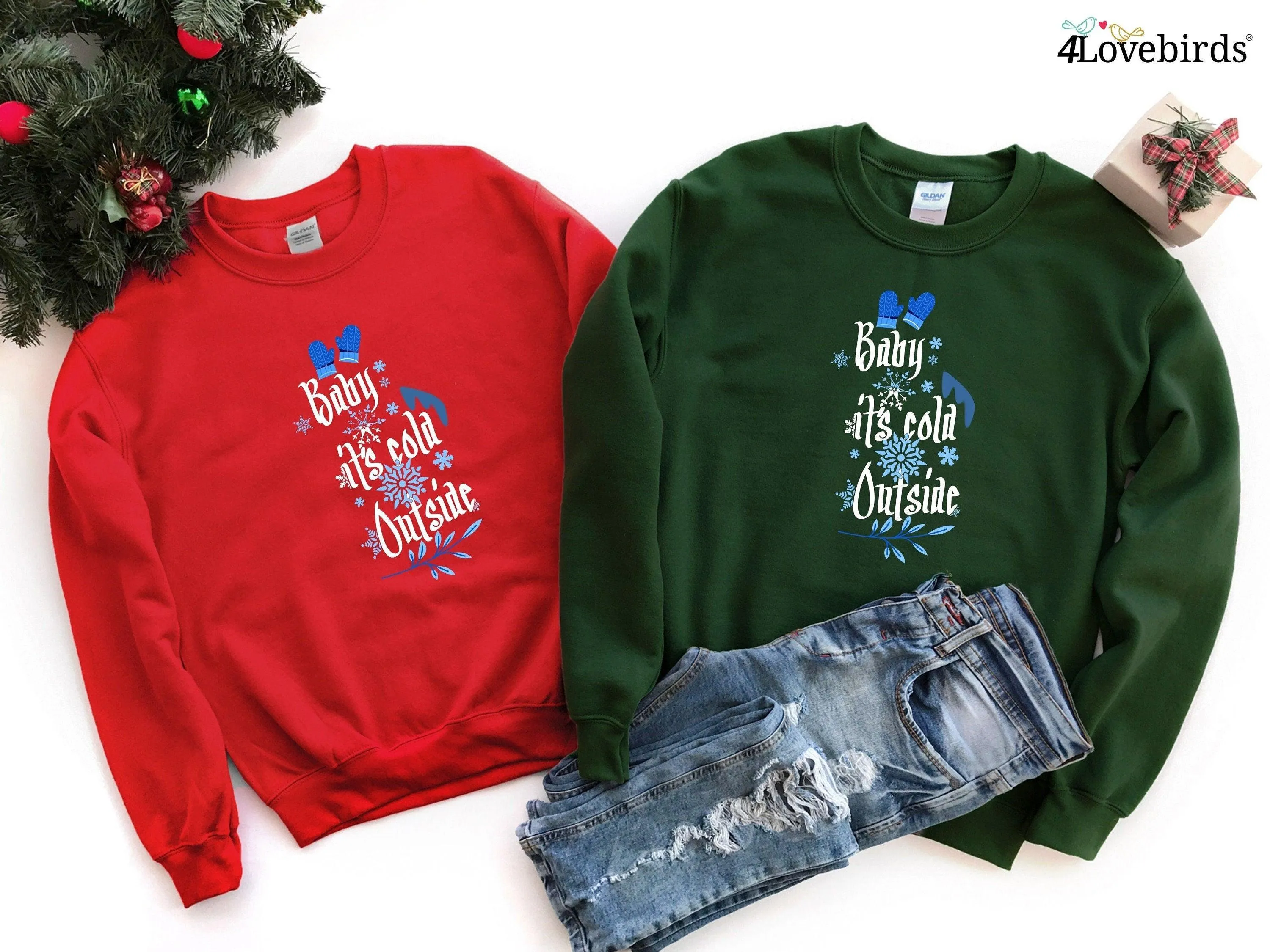 Baby Its Cold Outside Hoodie, Winter Shirt, Christmas, Cold AF, Cute Winter Shirt, Christmas Vacation, Matching Christmas, Gift for Couples