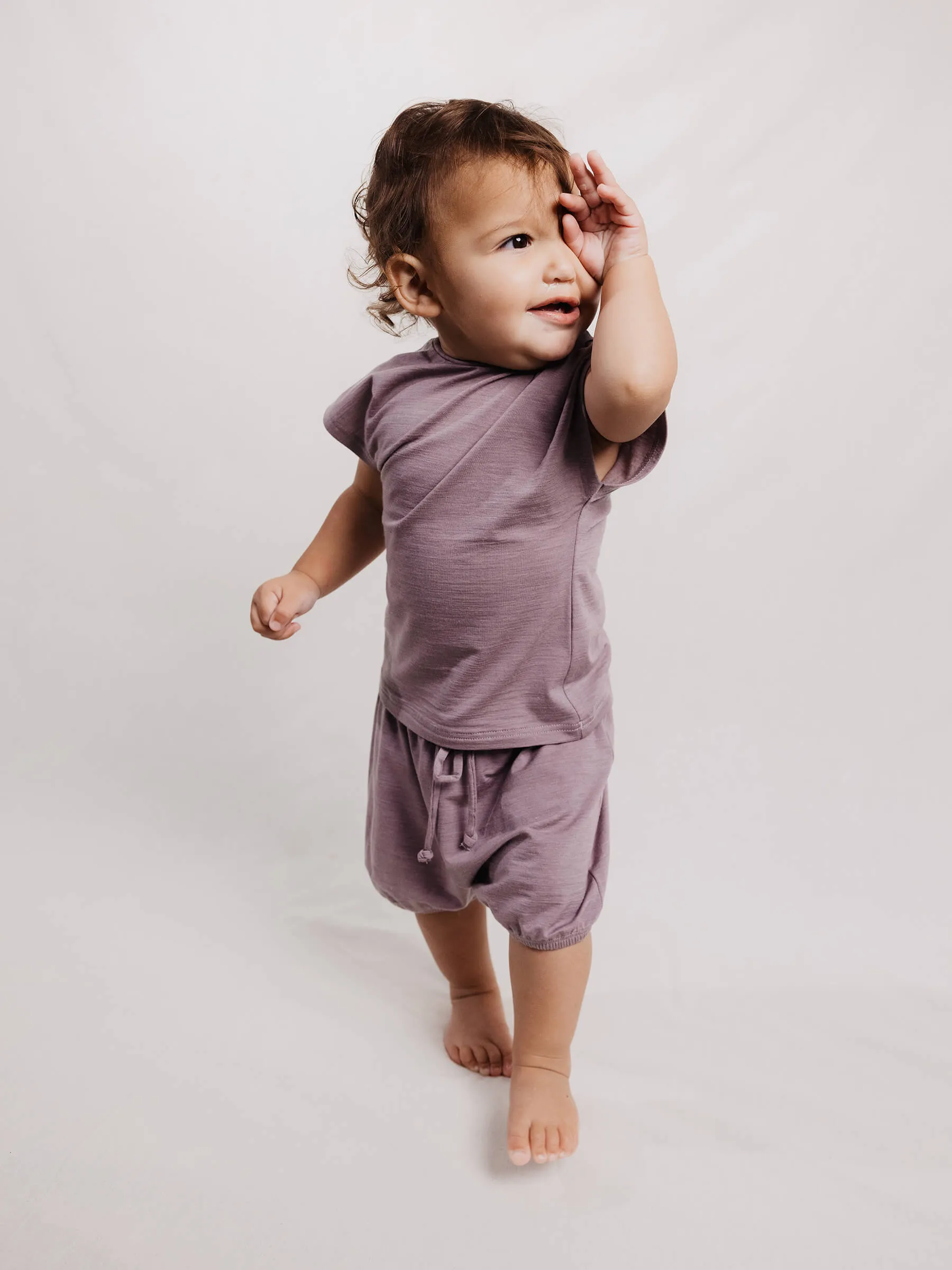 Baby Juniper Shorts Mauve