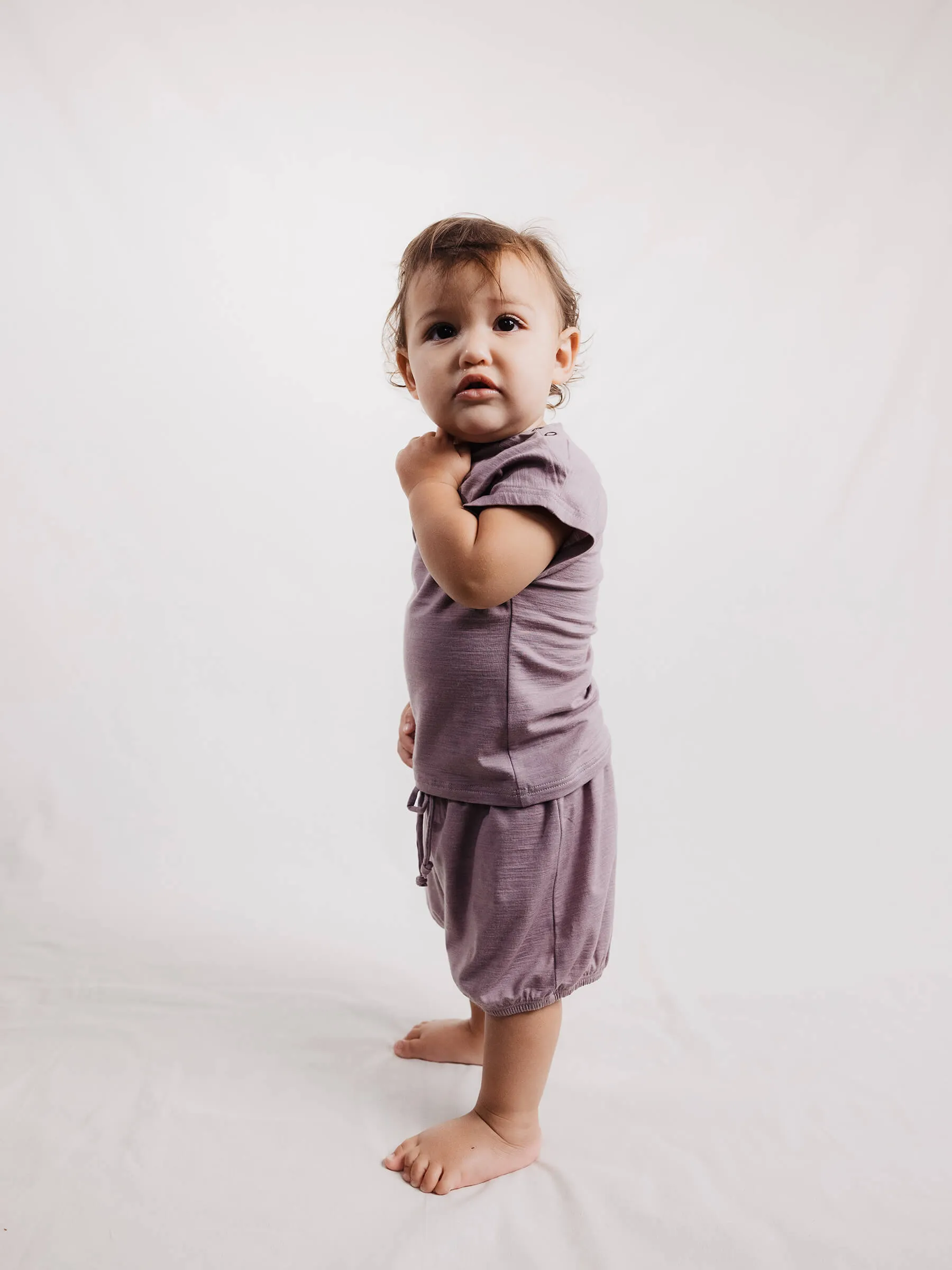 Baby Juniper Shorts Mauve