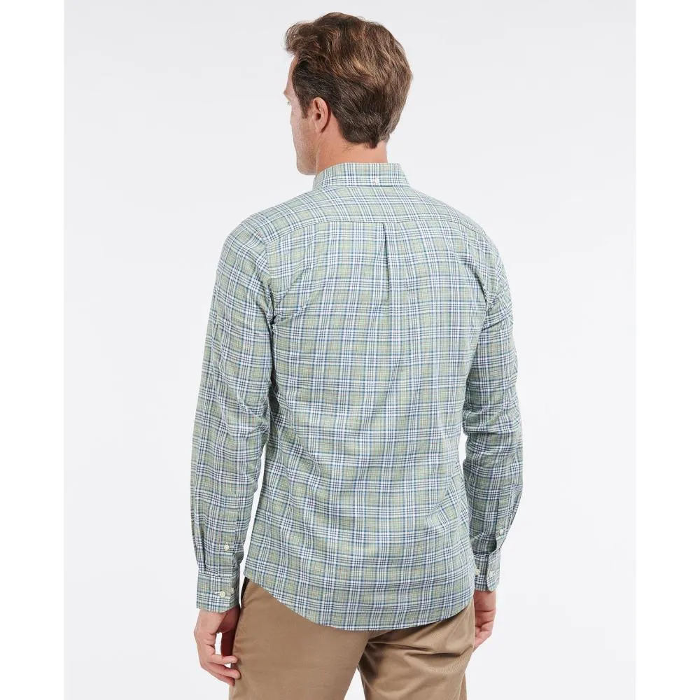 Barbour Spillman Shirt Buttondown Collar Tailored Fit Shirt in Olive