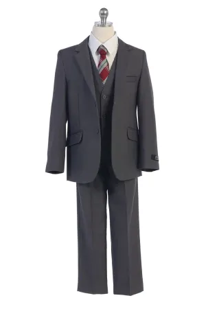 Boys Charcoal Gray Suit