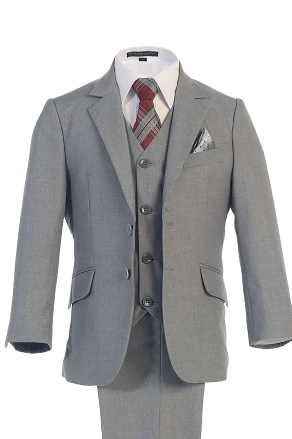 Boys Light Gray Suit