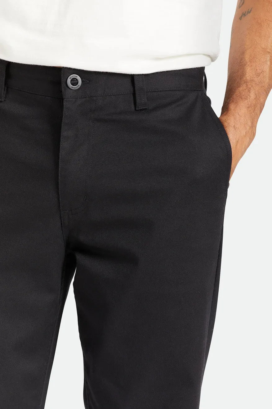 BRIXTON CHOICE CHINO RELAXED PANT - BLACK