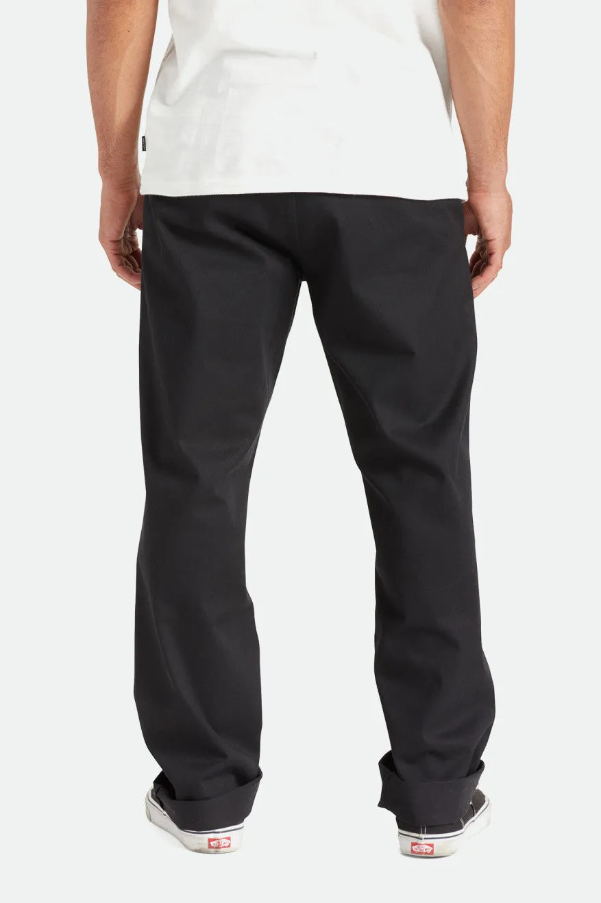 BRIXTON CHOICE CHINO RELAXED PANT - BLACK