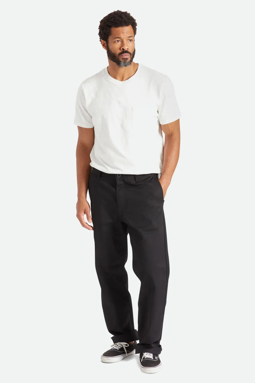 BRIXTON CHOICE CHINO RELAXED PANT - BLACK