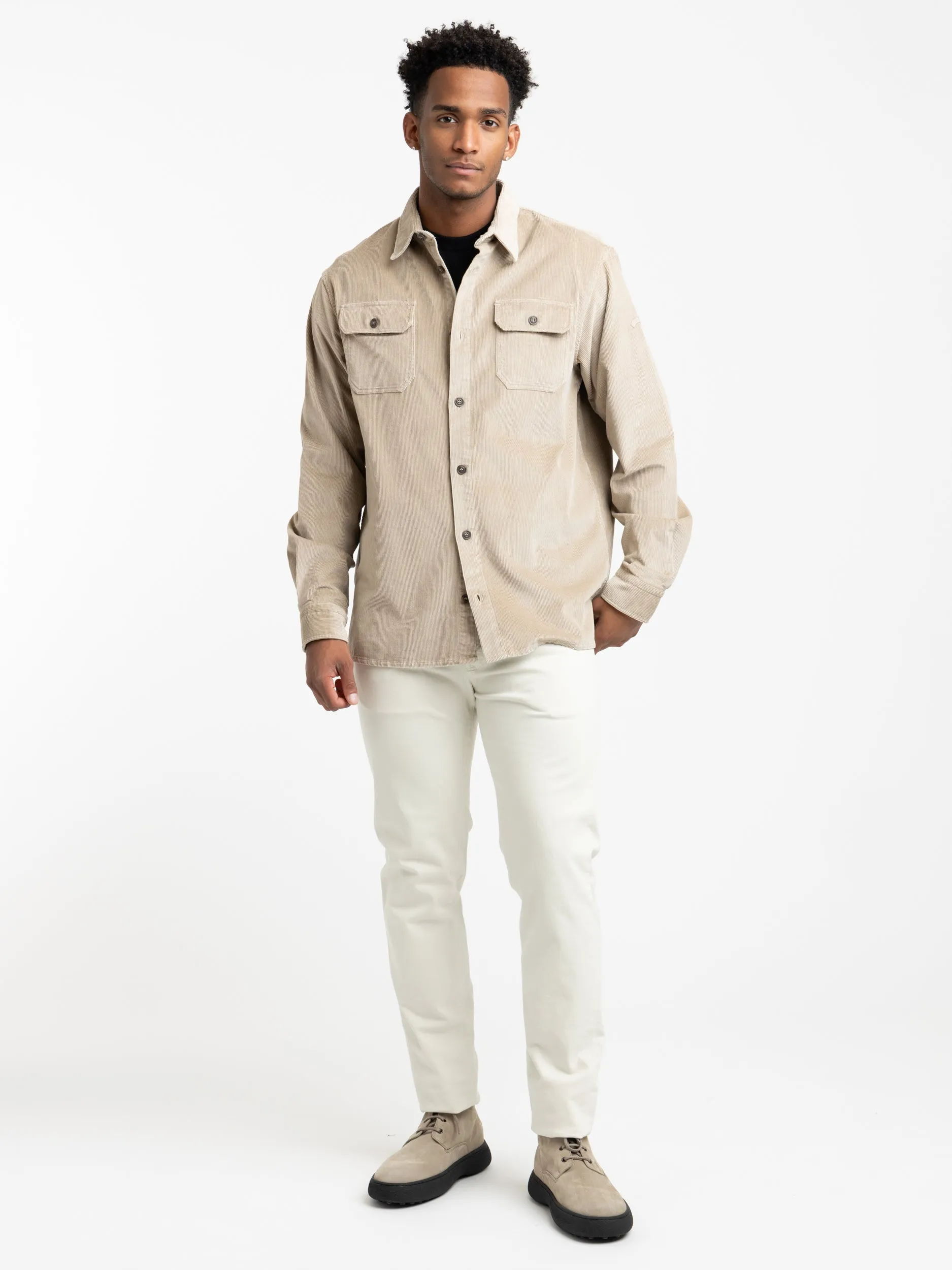 Brown Velvet Overshirt