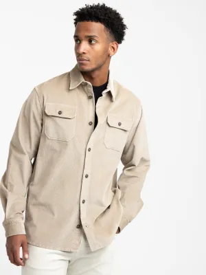 Brown Velvet Overshirt