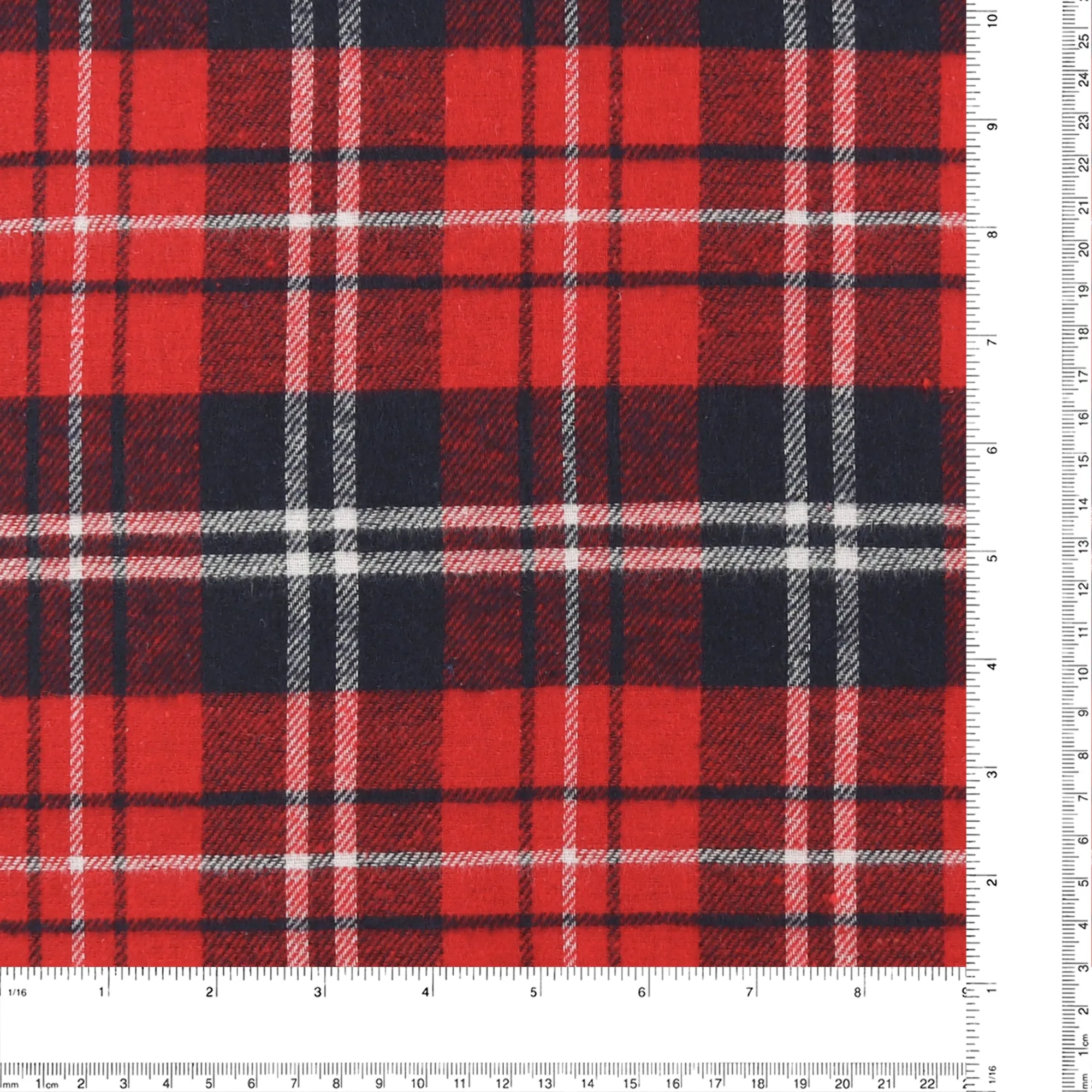 Brushed Cotton Plaid - NOAH - 016 - Red