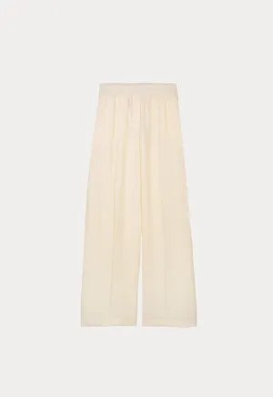 Choice Wide Leg Comfy Trouser Offwhite