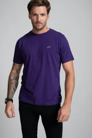 Classic Fit Short sleeves-CasualCrew Neck - Grape Royal