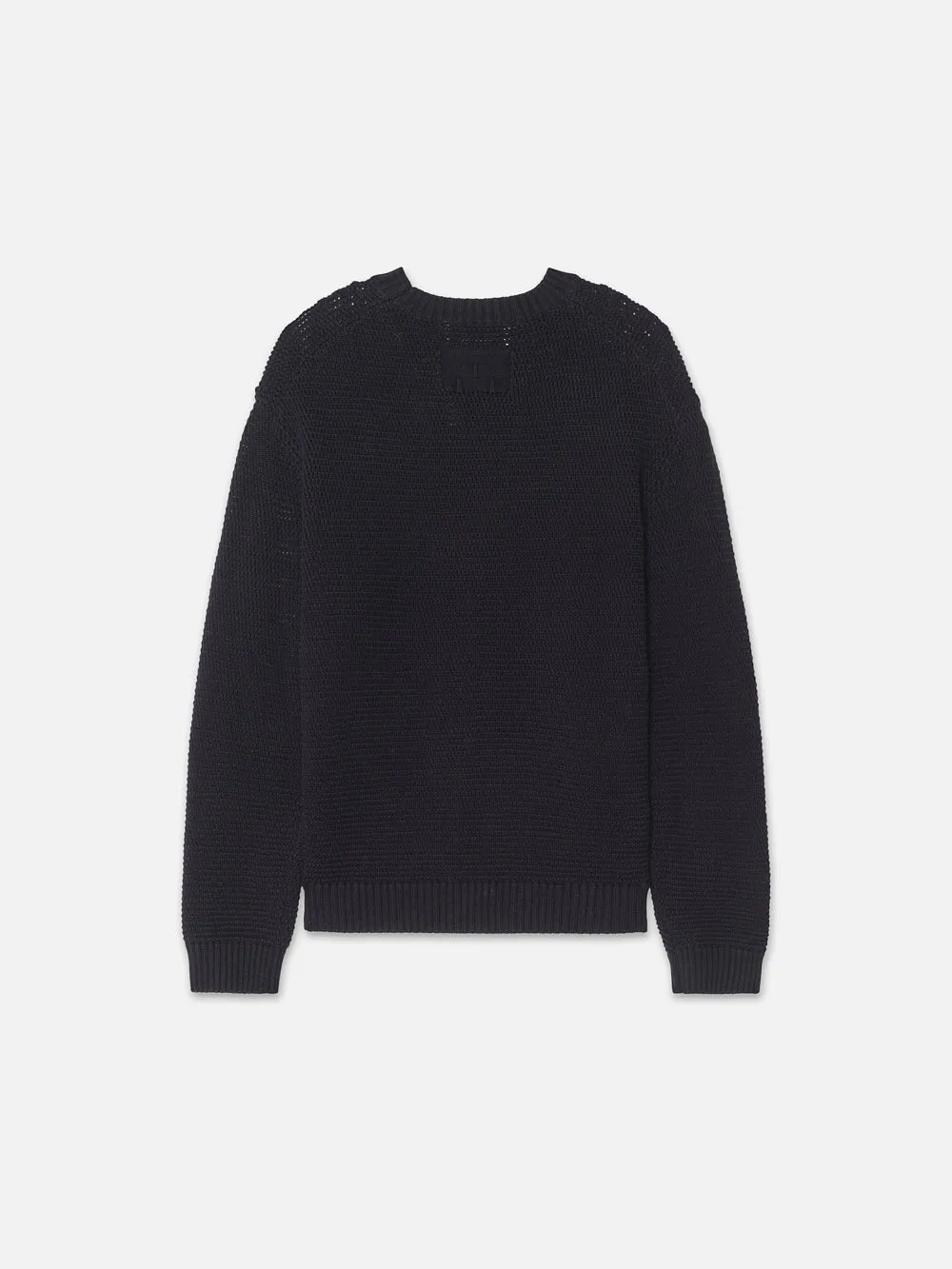 Cotton Blend Sweater -- Midnight Blue