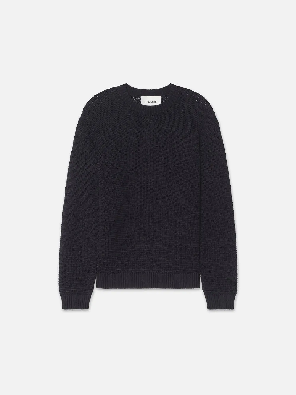 Cotton Blend Sweater -- Midnight Blue