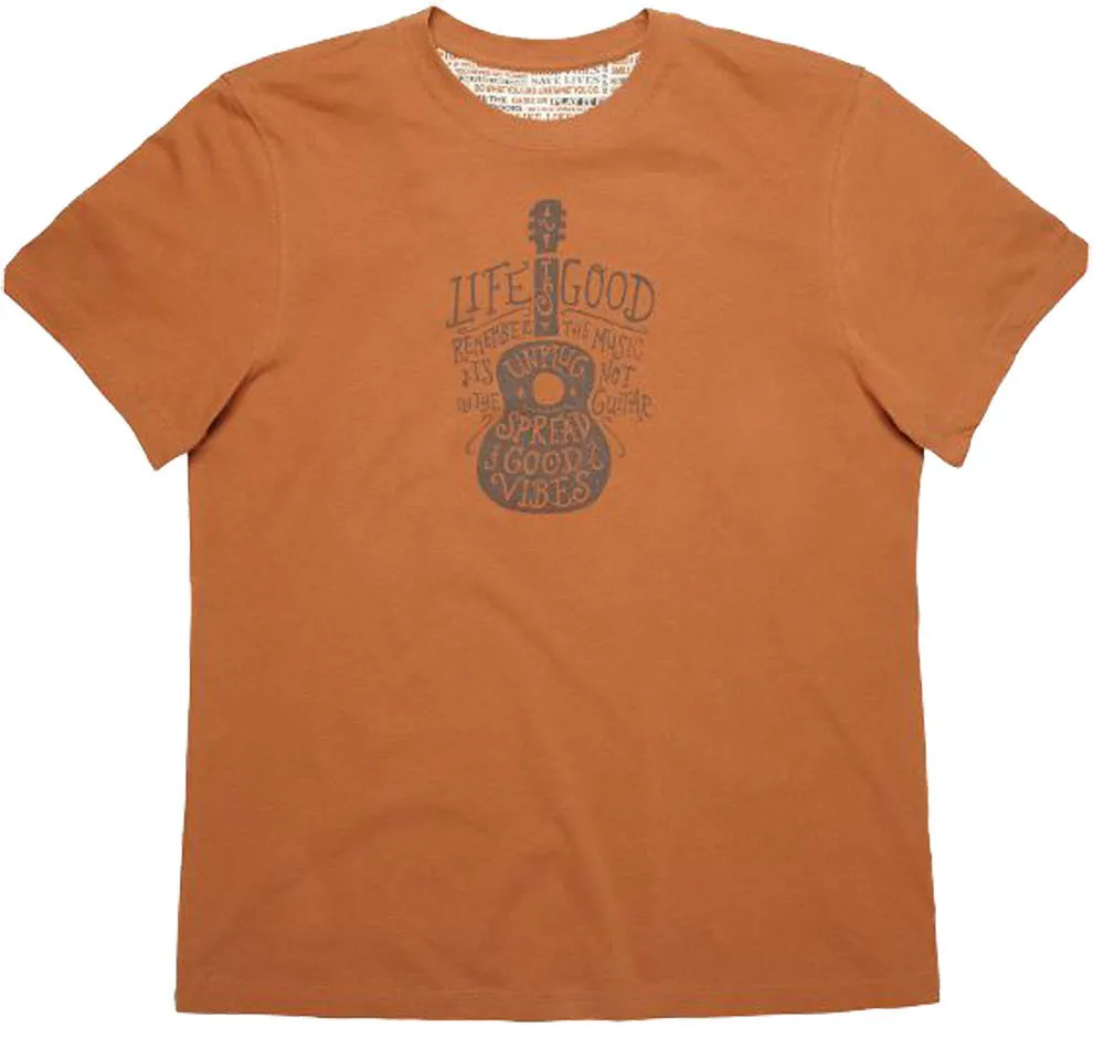 Creamy Music Guitar T-Shirt by Life is good