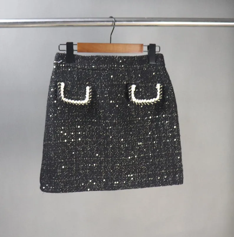 CUSTOM MADE Blazer Shorts/Skirts/Trousers Sequinned Jacket Coat for Women