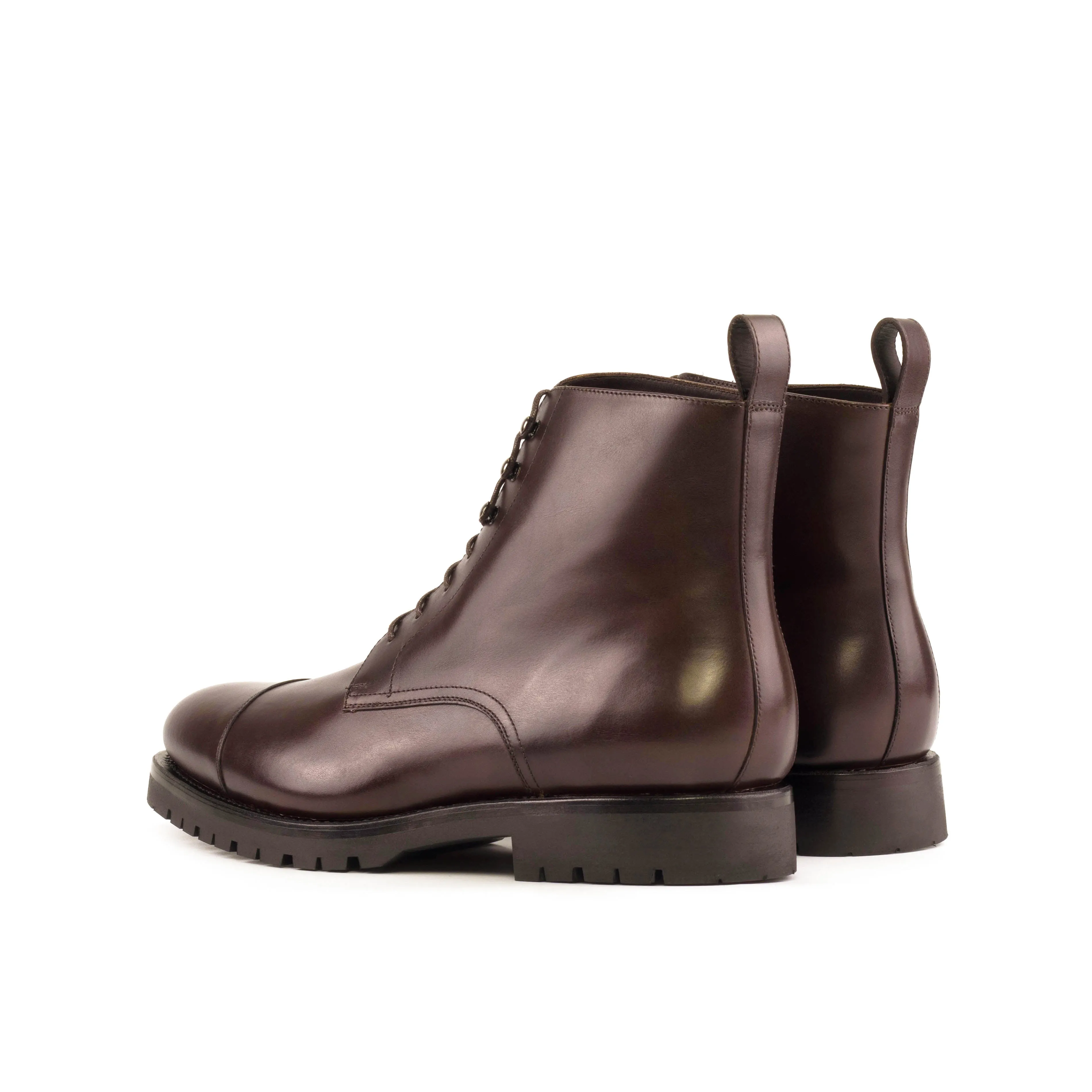 Dark Brown Calf Leather Jumper Boot