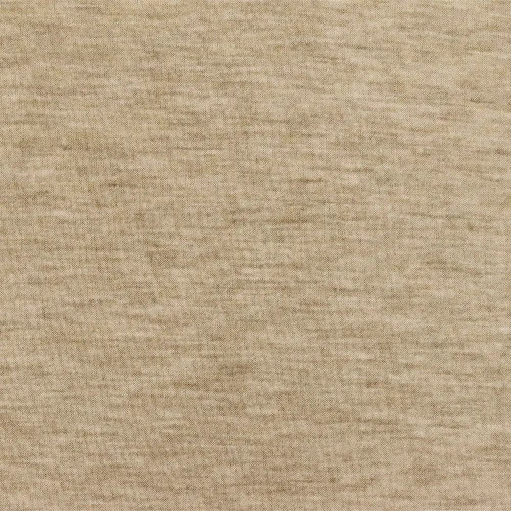 Desert Beige-Gray-Ivory Slub Stretch Jersey Knit Fabric