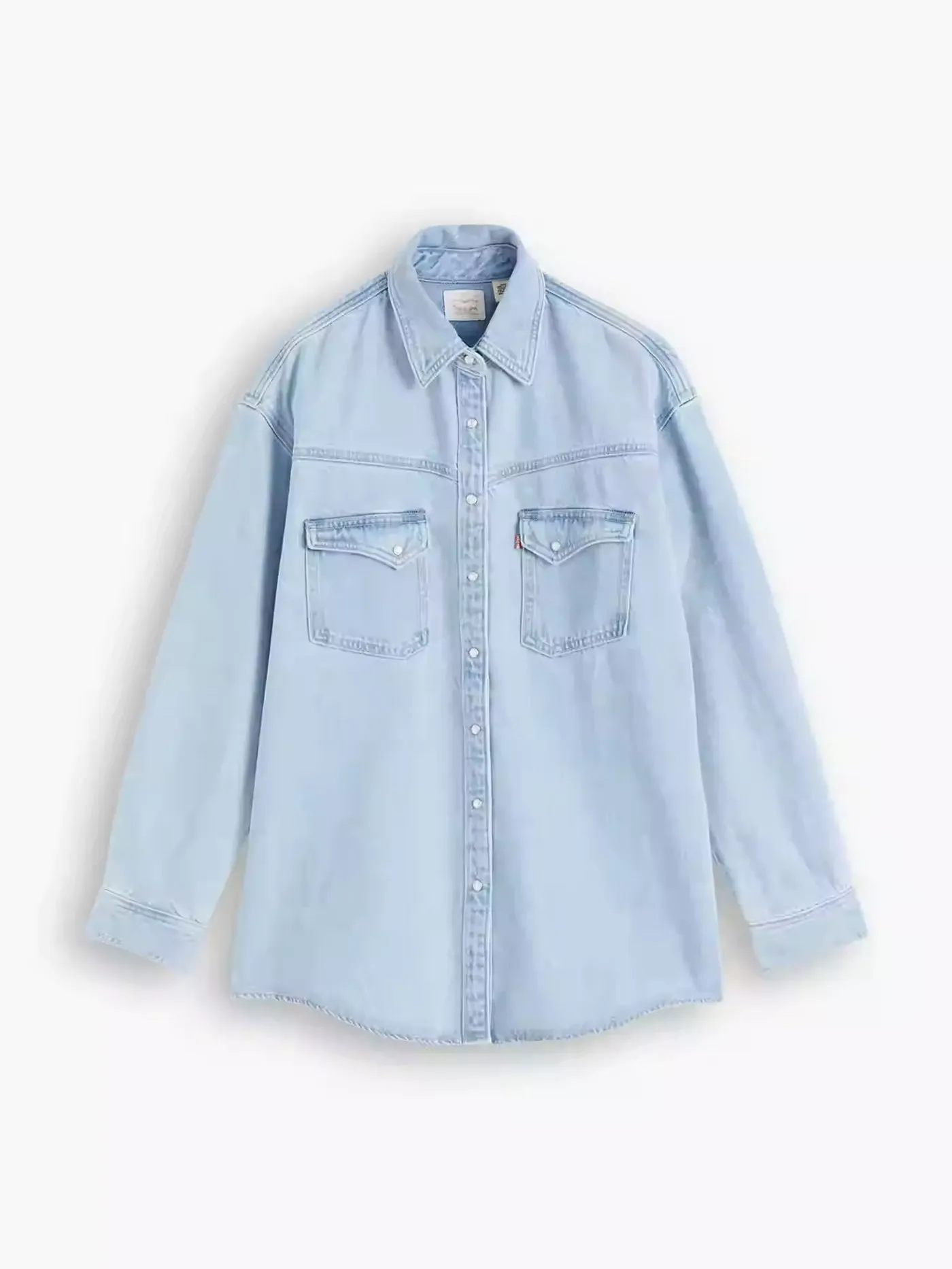 Dorsey XL Western Indigo Stonewash Long Sleeve Buttondown Shirt