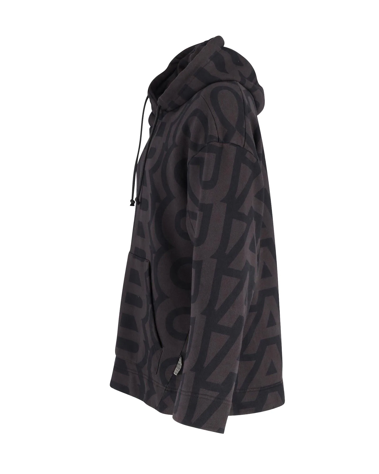 Drawstring Hoodie with Iconic Designer Print on Soft Cotton Fabric