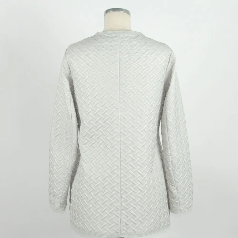 Emilio Romanelli White Polyester Women Jacket