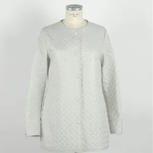 Emilio Romanelli White Polyester Women Jacket