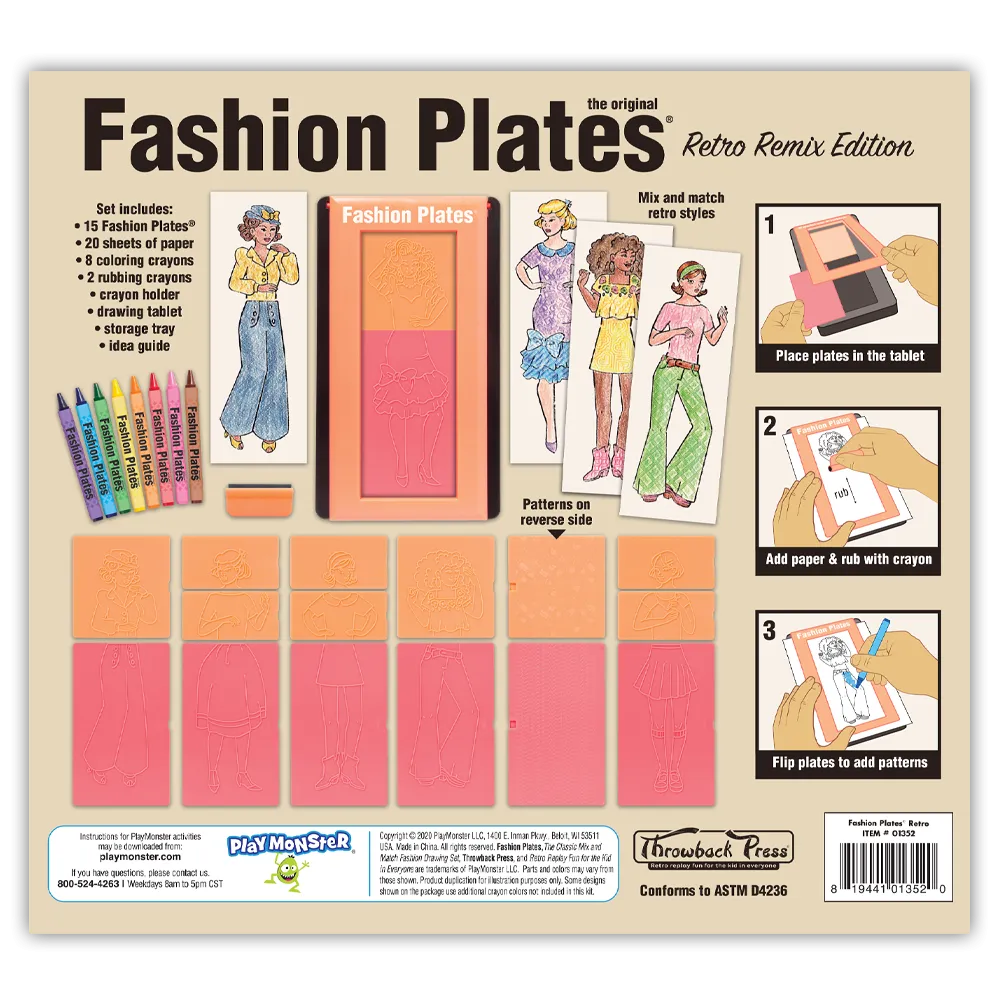 Fashion Plates Retro Remix