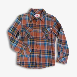 Flannel Shirt | Clay/Jewel Plaid