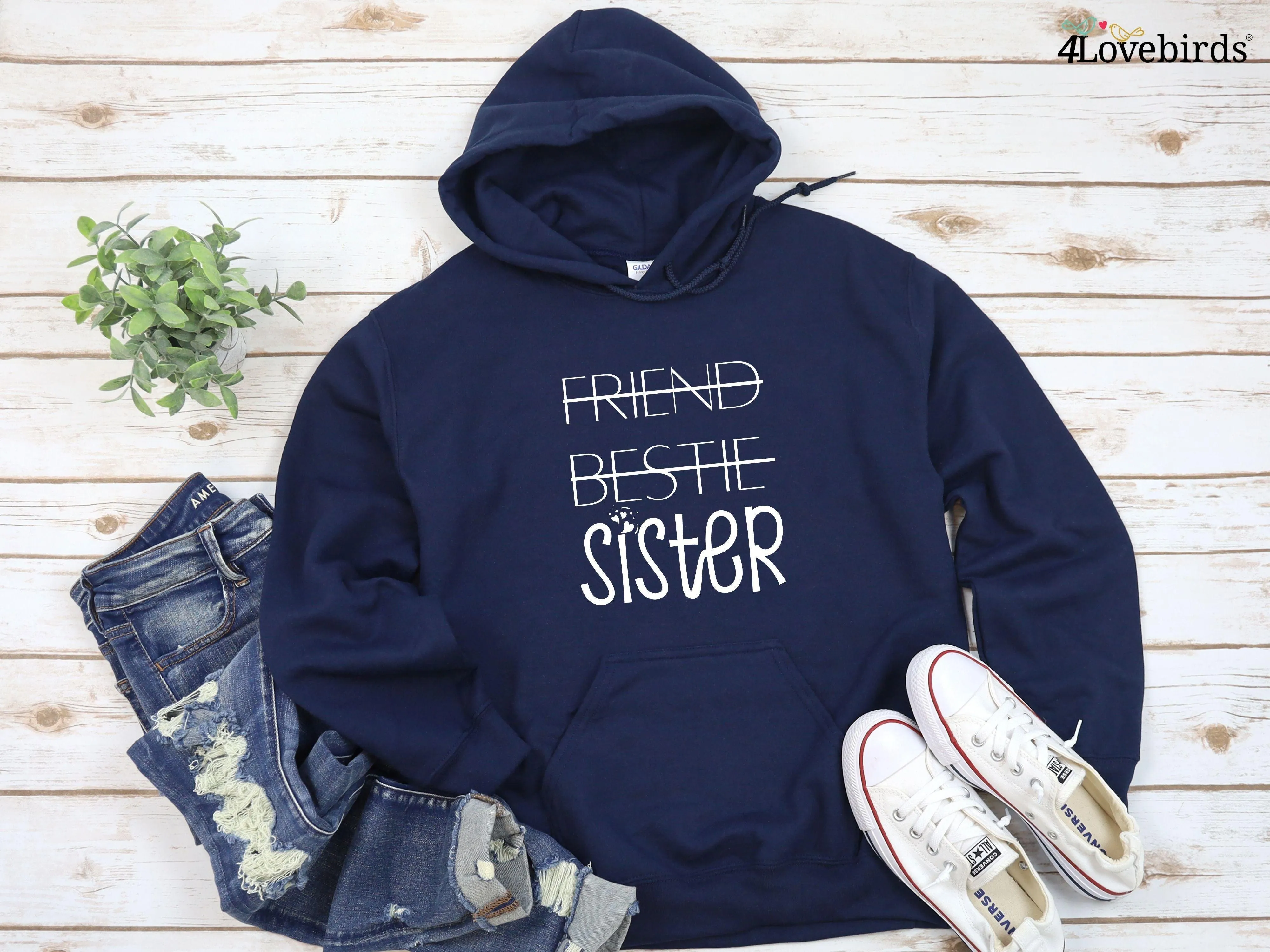 Friend Bestie Sister Hoodies, Cute Hoodies, Matching Best Friend Hoodies, Sister Hoodie, Bestie Hoodie, Sleeve Print Hoodie, Besties Shirts