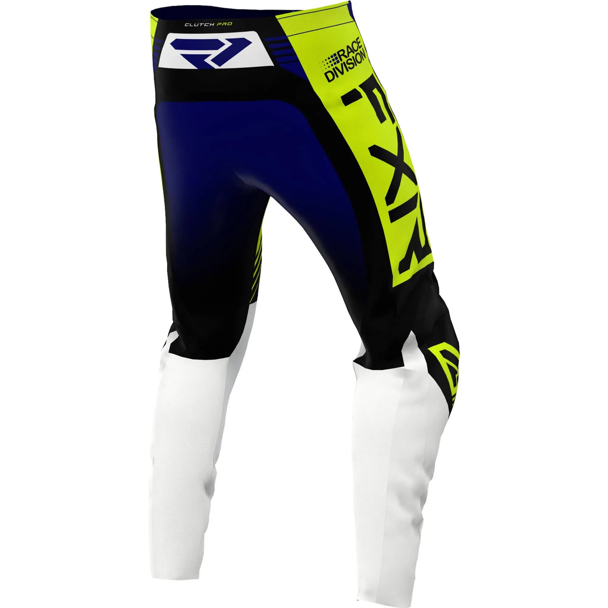 FXR Clutch Pro MX Offroad Pants Midnight/HiVis/White Blue