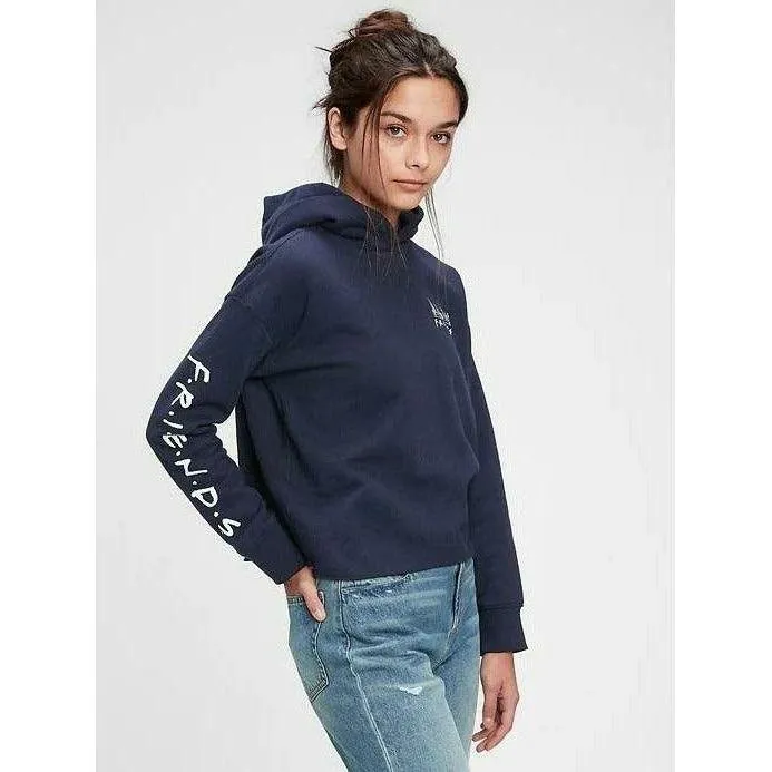 Gap Teen Friends Cropped Hoodie - L