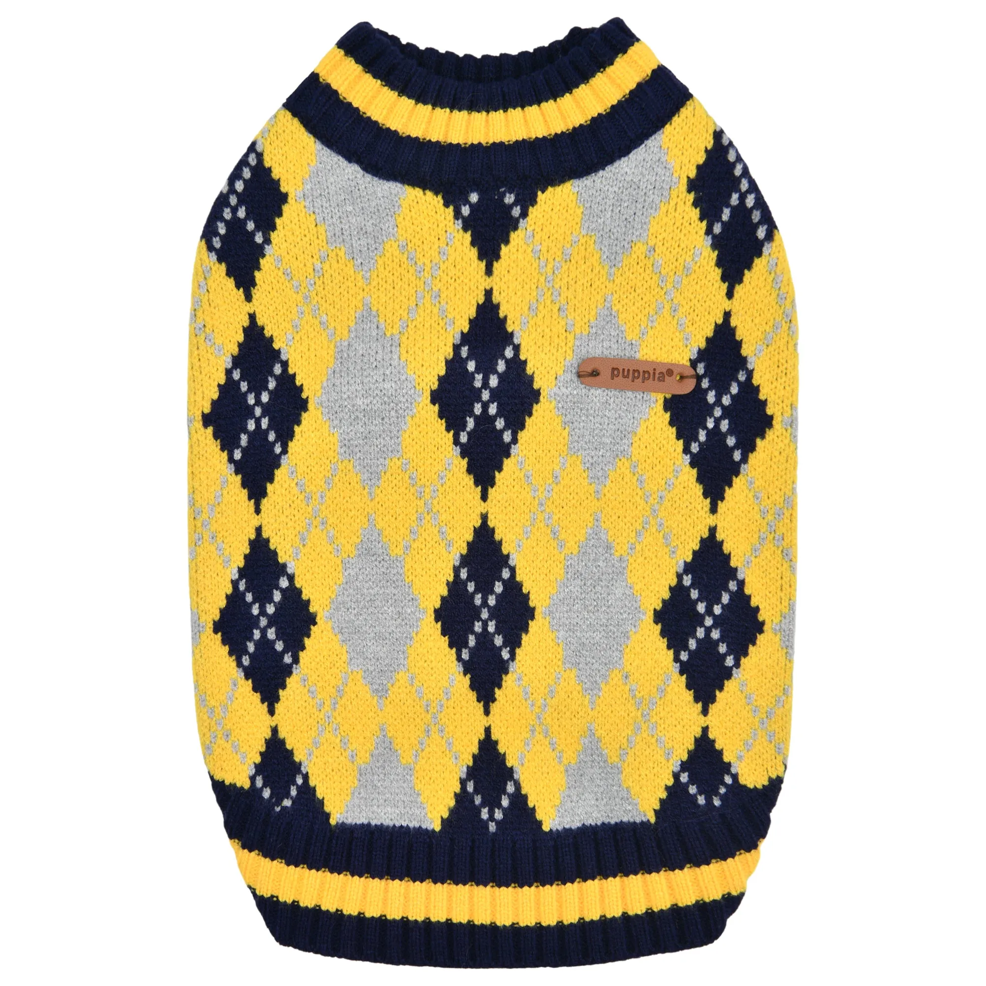 gizmo argyle sweater - yellow