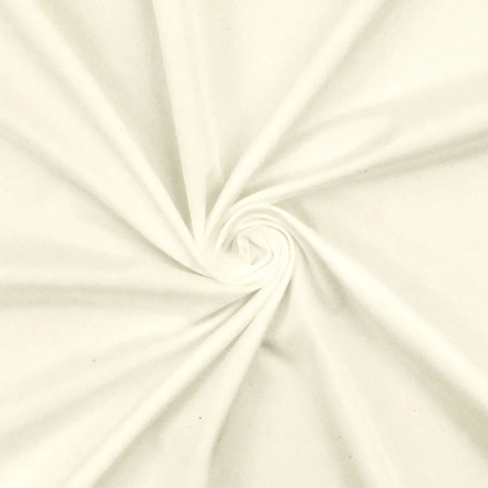 Glory White Solid Polyester Lining Woven Fabric