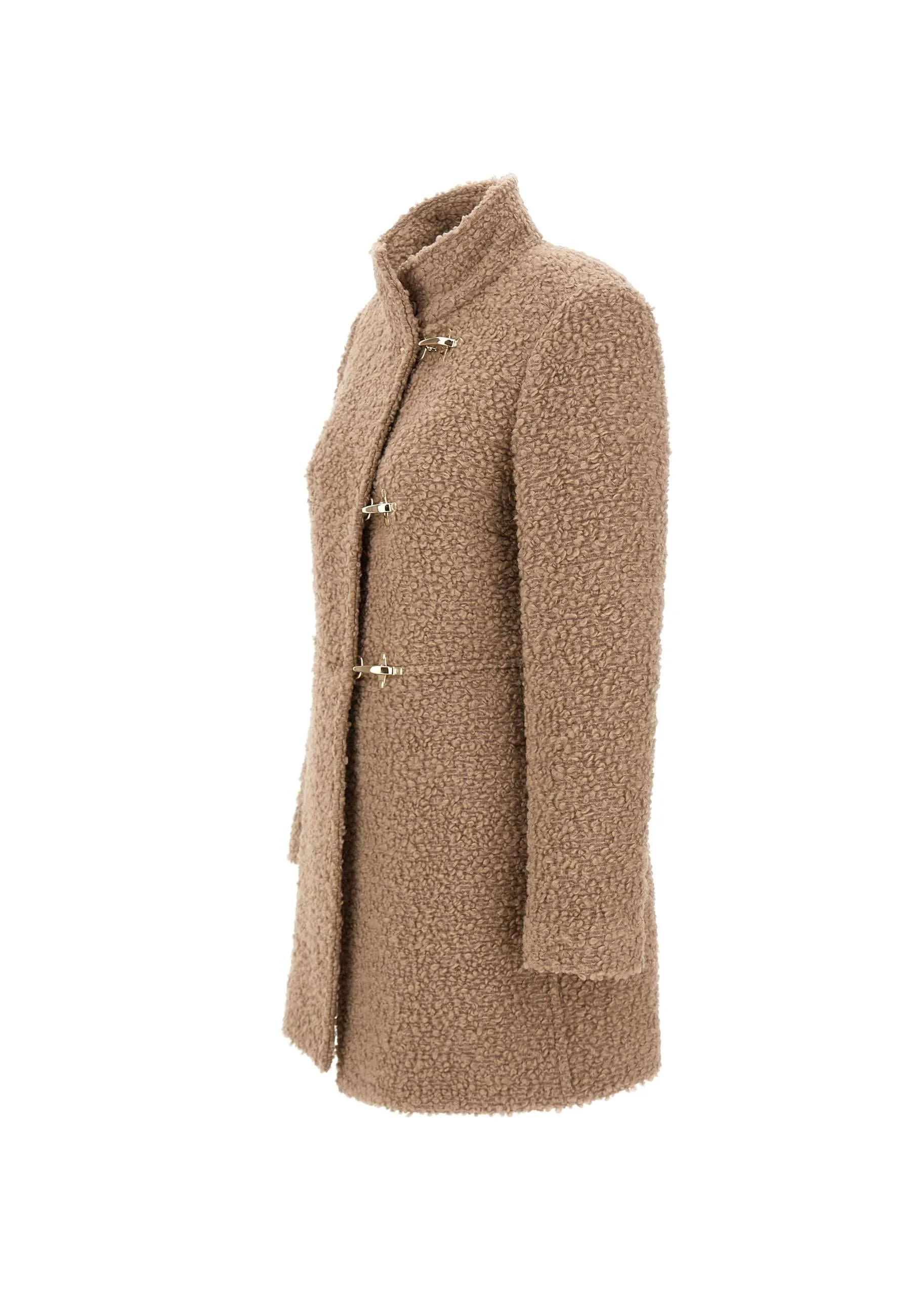 Intense Sand Wool Blend Coat