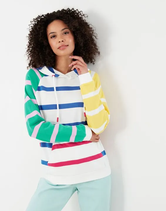 Joules Lil Raglan Striped Hoodie