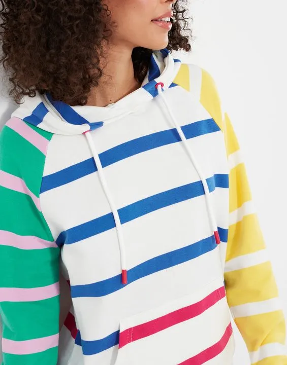 Joules Lil Raglan Striped Hoodie