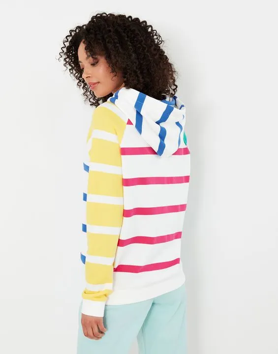 Joules Lil Raglan Striped Hoodie