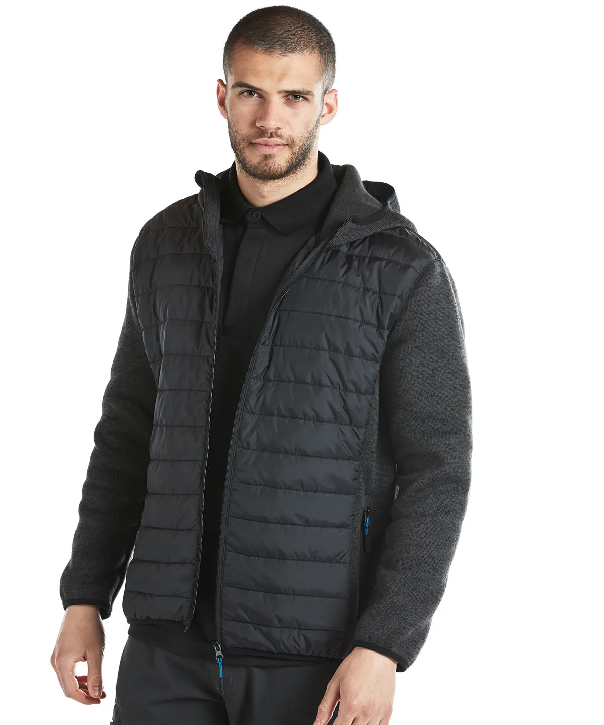 KX3 Hybrid baffle jacket (T832) | Grey Marl