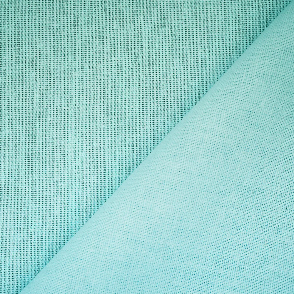 Light Blue Solid Linen Woven Shirting Fabric