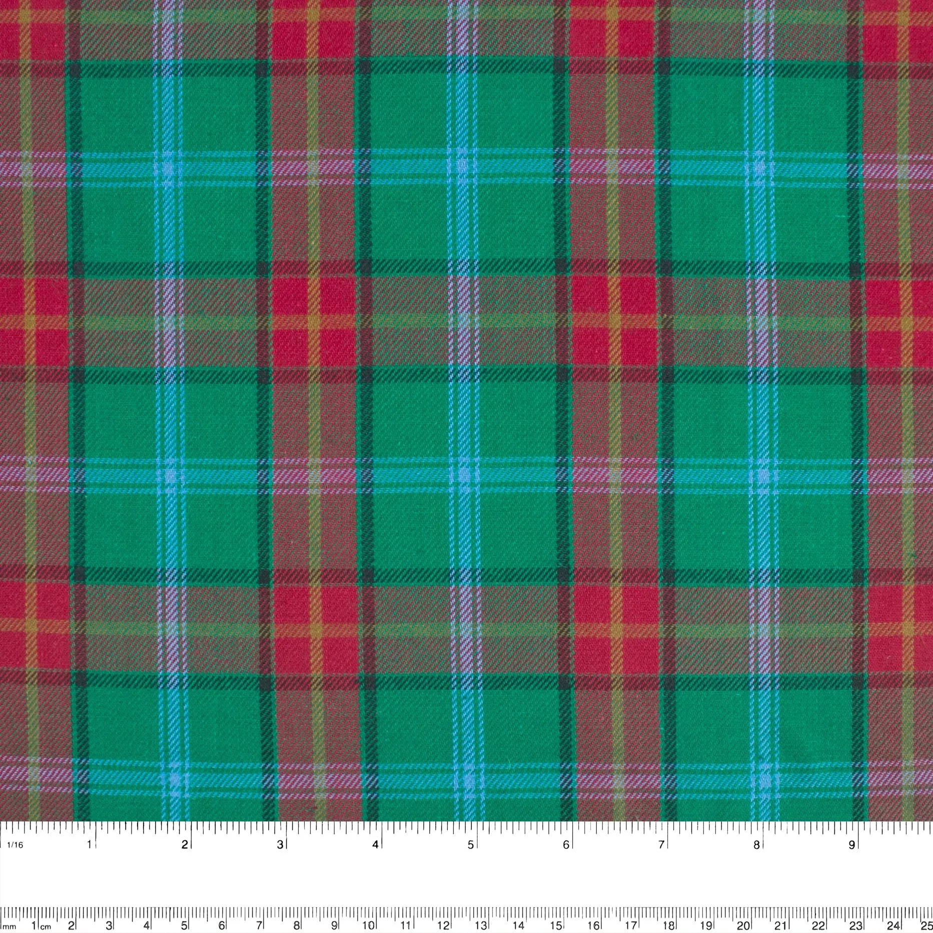 LONDON brushed plaid - Manitoba - Green / Red / Blue