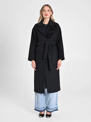 Long Coat with Roses