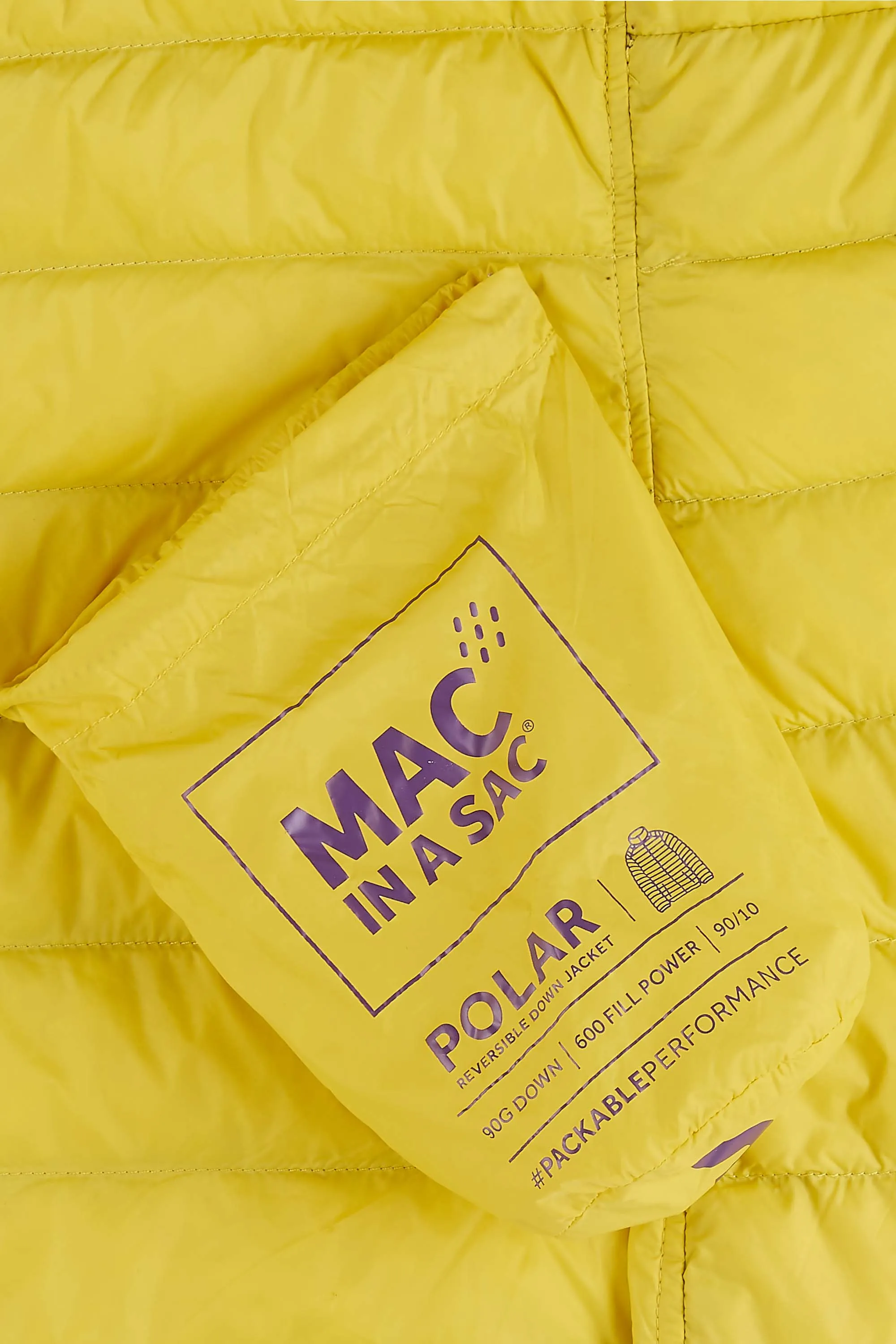 Mac In A Sac Polar2 Down Reversible (Ladies) - Yellow/Grape