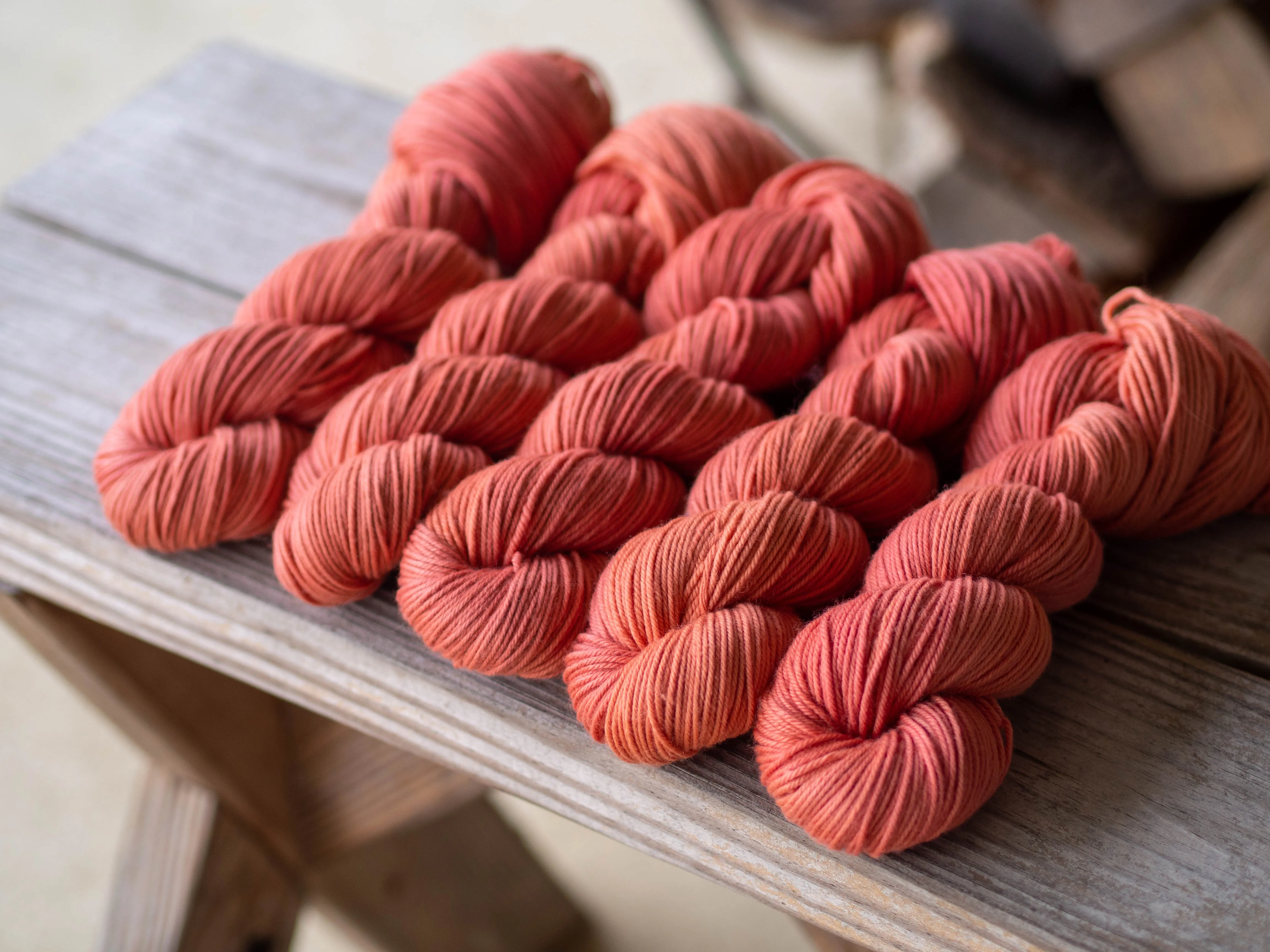 Madder Root Lt Orange Naturally Dyed DK