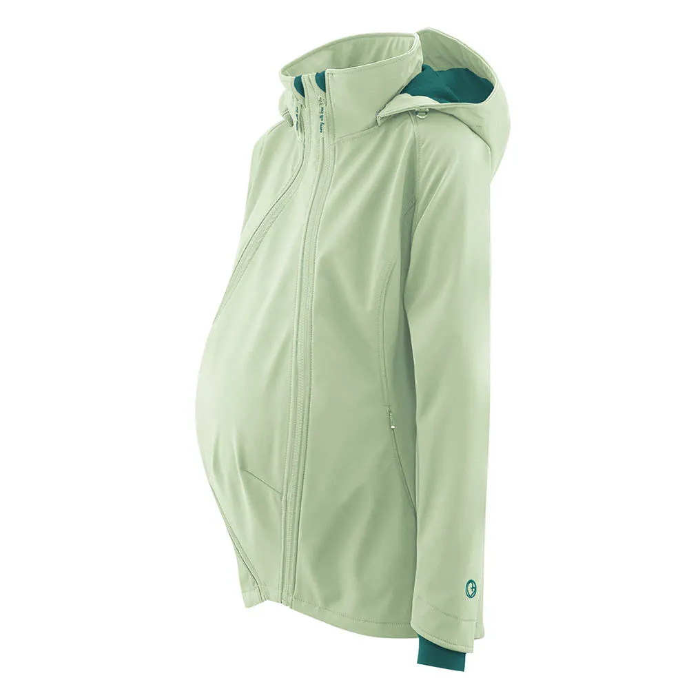 Mamalila Softshell Green Babywearing Jacket Allrounder