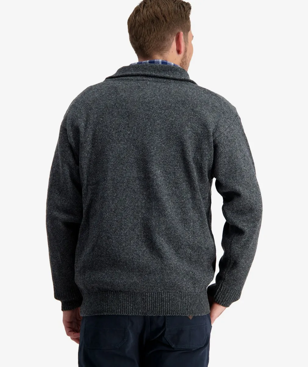 Men's Mariner Wool Zip Neck Sweater