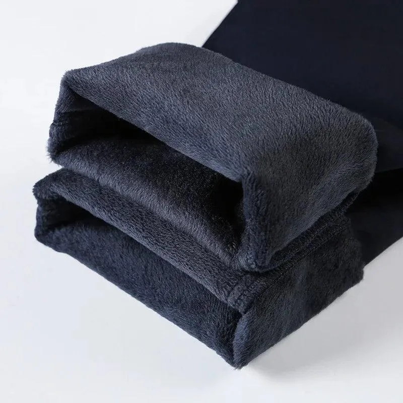 Men's Winter Fleece Fluff Thicken Warm Pants